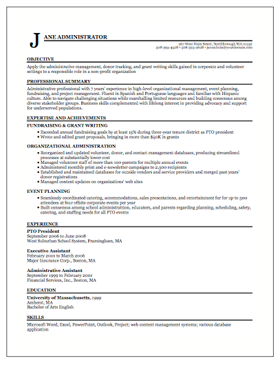 Show some resume formats